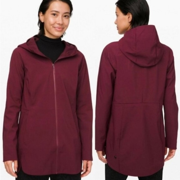 lululemon athletica Jackets & Blazers - Lululemon Glyde Along Softshell size 10 Deep Ruby